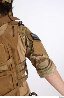 Waylon Crosby Army Pose A arm details of uniform upper…
